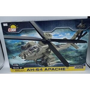 COBI Armed Forces Building Set 1:48 Scale AH-64 Apache Helicopter 5808 NIB